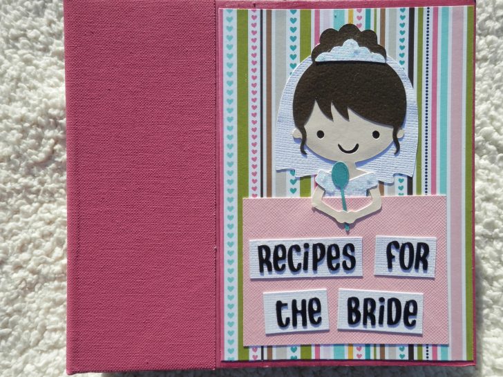 Scrapbook Recipe Book Ideas and Tips 6x6 Bridal Shower Recipe Book