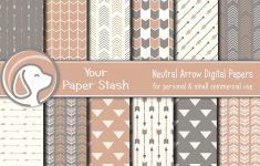 3 Important Things You Must Add in Your Hunting Scrapbook Pages Neutral Arrow Tribal Digital Paper Backgrounds Fathers Etsy