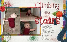 3 Tips to Choose Multi Photo Scrapbook Layouts in the Store Climbing The Stairs Shell Joslin Pixel Scrapper
