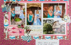 3 Tips to Choose Multi Photo Scrapbook Layouts in the Store Mad Hatter And Alice Layout Scrapbook With Lynda