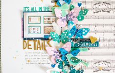 3 Tips to Choose Multi Photo Scrapbook Layouts in the Store Scattered Confetti Maggie Holmes Fussy Cutting Layout