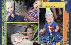 3 Tips to Choose Multi Photo Scrapbook Layouts in the Store Zacks First Birthday Shell Joslin Pixel Scrapper