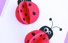 3d Craft Paper 3d Paper Ladybug Craft For Kids 3d craft paper|getfuncraft.com