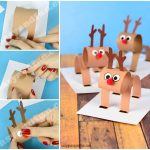 3d Crafts With Paper 3d Construction Paper Reindeer Christmas Craft For Kids 3d crafts with paper|getfuncraft.com