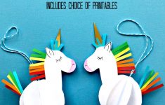 3d Crafts With Paper Paper Unicorn Ornaments 3d crafts with paper|getfuncraft.com
