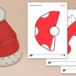 3d Crafts With Paper T2 T 947 Simple 3d Wearable Santa Hat Paper Crafts Paper Craft Ver 2 3d crafts with paper|getfuncraft.com