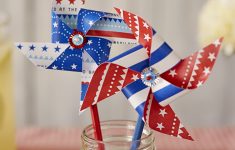 4th Of July Paper Crafts 4th Of July Crafts 0005 Patriotic Pinwheels 4th of july paper crafts|getfuncraft.com