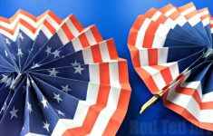 4th Of July Paper Crafts Paper Fan Diy Template 4th of july paper crafts|getfuncraft.com