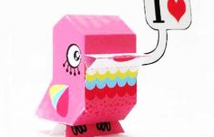 Adult Paper Crafts Valentines Day Ideas Paper Crafts Love Bird 1 adult paper crafts|getfuncraft.com