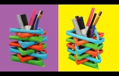 Amazing And Perfect Paper Crafts How To Make Pen Stand Origami Pen Holder Origami Paper