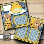 Amazing Scrapbooking Pages Baby Ideas You Are My Sunshine 2 Premade Scrapbook Pages Paper Piecing Ba Digiscrap 799
