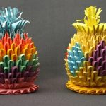 Art And Craft From Paper Folding Paper Crafted Pineapple art and craft from paper|getfuncraft.com