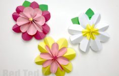 Art And Craft From Paper Paper Flowers art and craft from paper|getfuncraft.com