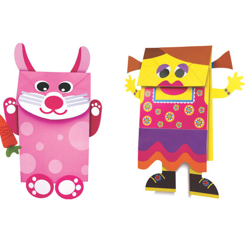 Art And Crafts With Paper Art And Craft Toys My Paper Bag Puppets Paper Craft Toys