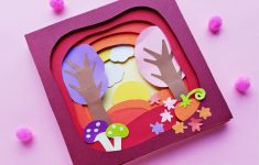 Art And Crafts With Paper Gorgeous Autumn 3d Paper Art With Free Printable Templates