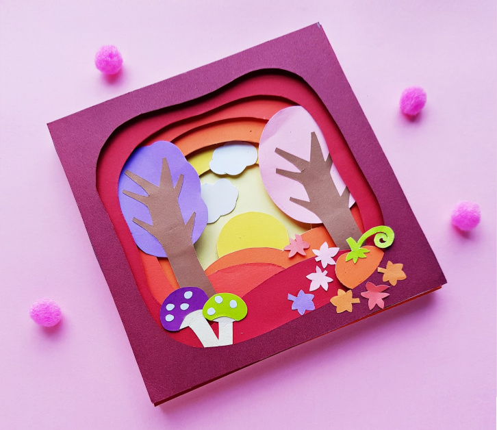 Art And Crafts With Paper Gorgeous Autumn 3d Paper Art With Free Printable Templates