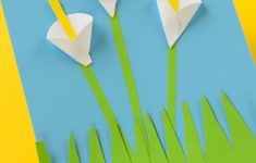 Arts And Crafts For Kids With Construction Paper Lovely Calla Lily Paper Craft For Kids arts and crafts for kids with construction paper |getfuncraft.com