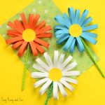 Arts And Crafts For Kids With Construction Paper Paper Flower Craft arts and crafts for kids with construction paper |getfuncraft.com