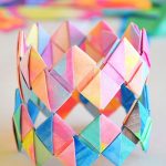 Arts And Crafts Ideas With Construction Paper Folded Paper Bracelets arts and crafts ideas with construction paper|getfuncraft.com