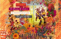 Autumn Scrapbook Layouts Ideas Autumn Color Burst Rhonda Hall Pixel Scrapper Digital Scrapbooking