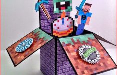 Awesome Papercraft Cards Ideas To Send Minecraft Birthday Card Ideas Minecraft Steve Papercraft
