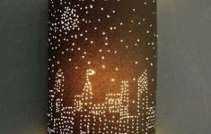 Awesome Papercraft Lamp Design For Home Decor Cityscape Lamp Tutorial Using Black Paper Withpostpricks