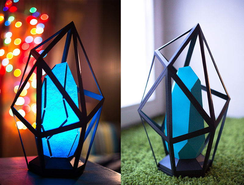 Awesome Papercraft Lamp Design For Home Decor Diamond Shaped Paper Lamps Papercraft Lamps