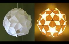 Awesome Papercraft Lamp Design For Home Decor Diy Clover Lamp Made From Paper Squares