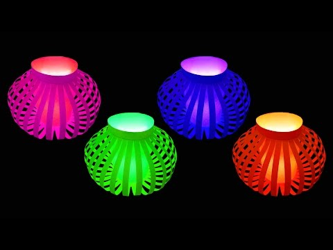 Awesome Papercraft Lamp Design For Home Decor How To Make Fancy Paper Lantern Ball Diwali And Christmas Crafts Hd