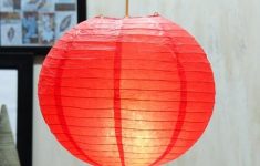 Awesome Papercraft Lamp Design For Home Decor Round Red Paper Diwali Lantern Skycandle