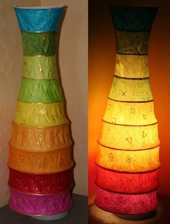 Awesome Papercraft Lamp Design For Home Decor Tissue Paper Lamp A Floor Lamp Papercraft On Cut Out