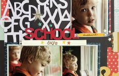 Back to school Scrapbook Ideas to Make 30 Days Of Sketches With Christy School Days Using My Sketch