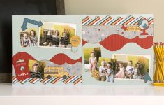 Back to school Scrapbook Ideas to Make Kiwi Lane Designs School Days Double Layout Kit