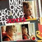 Back to school Scrapbook Ideas to Make School Stash Bash Layout 4 30 Days Of Sketches With Christy School Days