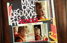 Back to school Scrapbook Ideas to Make School Stash Bash Layout 4 30 Days Of Sketches With Christy School Days