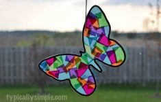 Butterfly Tissue Paper Craft Stainedglassbutterfly 7 butterfly tissue paper craft |getfuncraft.com