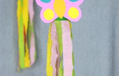Butterfly Tissue Paper Craft Windsock Butterfly Paper Roll Craft butterfly tissue paper craft |getfuncraft.com