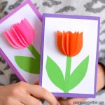 Card Paper Craft 3d Tulip Card Craft For Kids card paper craft|getfuncraft.com