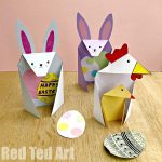 Card Paper Craft Easter Cards Bunny 1 card paper craft|getfuncraft.com