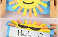 Card Paper Craft Sun Diy Paper Card Idea For Kids card paper craft|getfuncraft.com