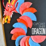 Chinese Paper Dragon Craft Cupcake Liner Dragon Craft chinese paper dragon craft|getfuncraft.com
