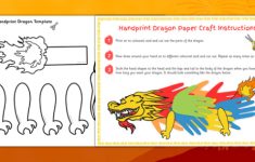 Chinese Paper Dragon Craft T T 15633 Chinese New Year Handprint Paper Dragon Craft Ver 1 chinese paper dragon craft|getfuncraft.com