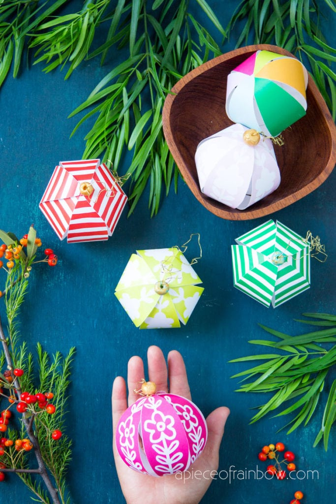 Christmas Craft With Paper Plates Beautiful Diy Paper Christmas Ornaments In 5 Minutes A