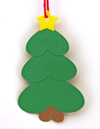 Christmas Crafts Projects With Construction Paper Funezcrafts Easy Christmas Crafts Heart Paper Christmas
