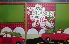Christmas Scrapbook Layouts Ideas Tis The Season To Be Jolly Cricut Christmas Scrapbook Layout Youtube
