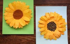 Coffee Filter Paper Crafts Coffee Filter Sunflower Squarish coffee filter paper crafts|getfuncraft.com