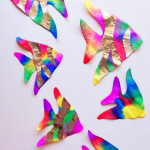 Coffee Filter Paper Crafts Coffee Filter Tin Foil Fish Kids Craft coffee filter paper crafts|getfuncraft.com