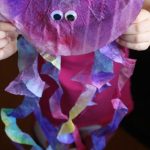 Coffee Filter Paper Crafts Finished Coffee Filter Jelly Fish Craft For Preschoolers coffee filter paper crafts|getfuncraft.com