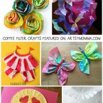 Coffee Filter Paper Crafts Inexpensive Crafts For Kids Using Coffee Filters coffee filter paper crafts|getfuncraft.com