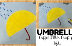 Coffee Filter Paper Crafts Share This Easy Rainy Day Coffee Filter Umbrella Craft With Your Kids This Spring coffee filter paper crafts|getfuncraft.com